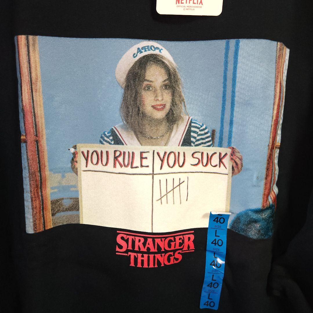 未使用 ストレンジャーシングス スウェット ロビン ブラック