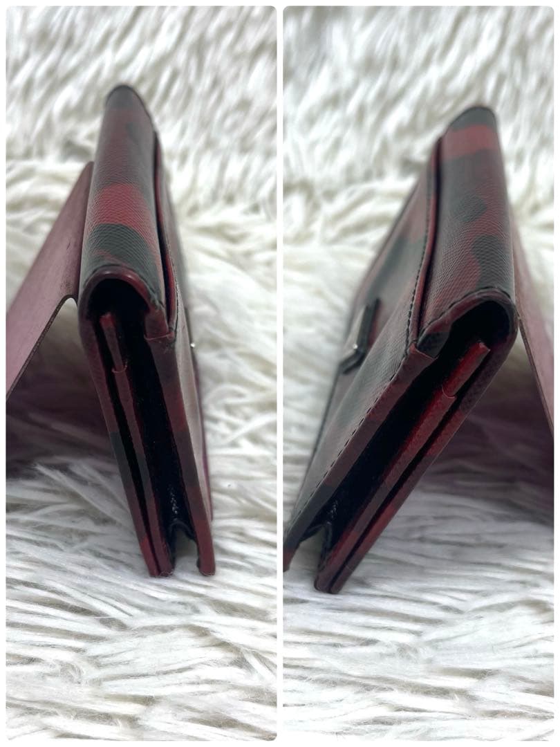 PRADA プラダ　カードケース　三角ロゴプレート レザー　カモフラ