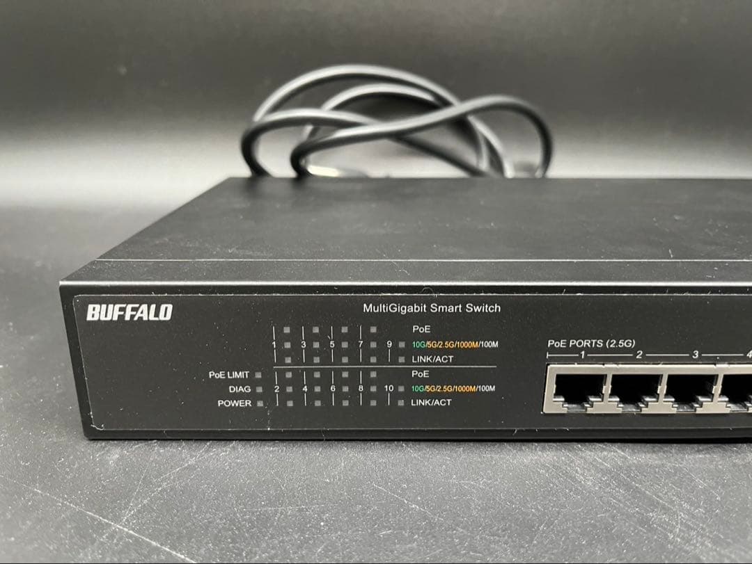 ◯【美品】BUFFALO PoE対応 スマートスイッチ BS-MS2008
