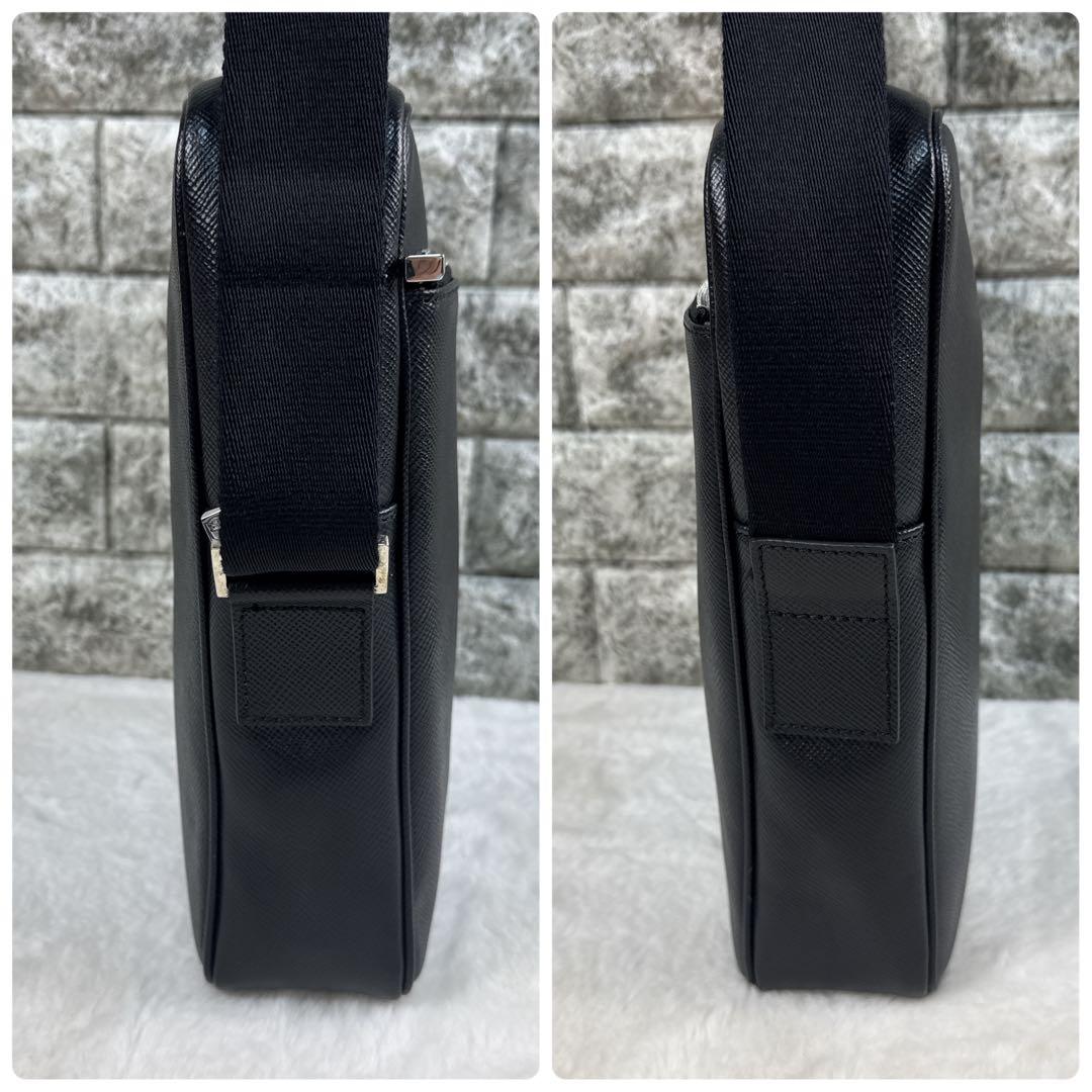 未使用 SERAPIAN セラピアン サフィアーノ レザー ショルダーバッグ