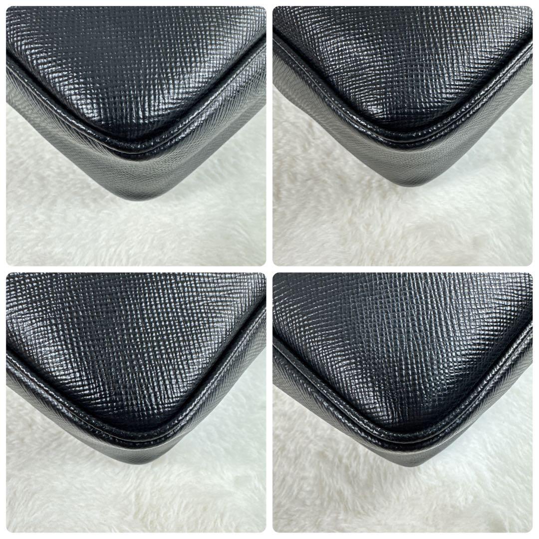 未使用 SERAPIAN セラピアン サフィアーノ レザー ショルダーバッグ