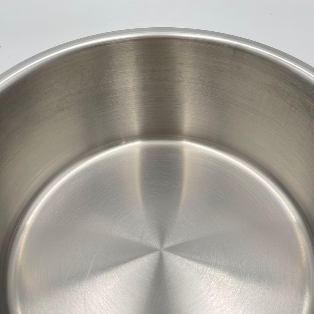 美品】CRISTEL Lシリーズ 深鍋 18cm ステンレス蓋付き IH対応