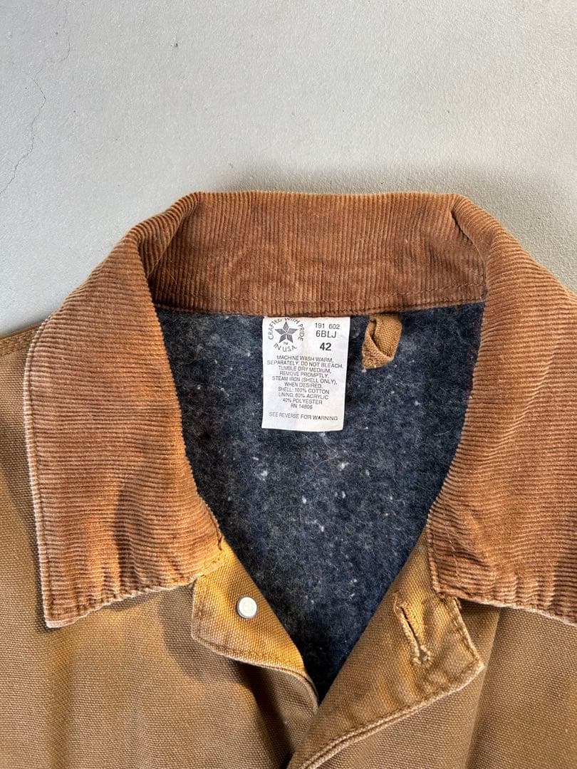 カーハート　チョアコート　カバーオール　星タグ