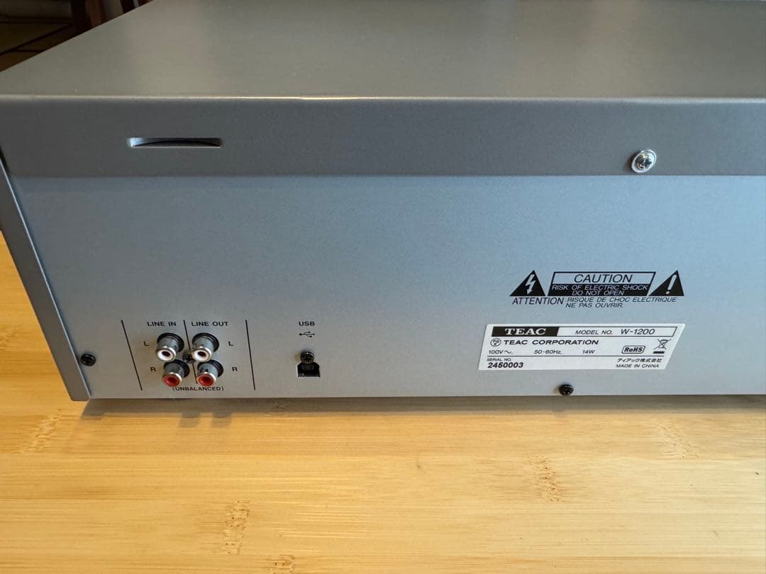TEAC W-1200 ダブルカセットデッキ