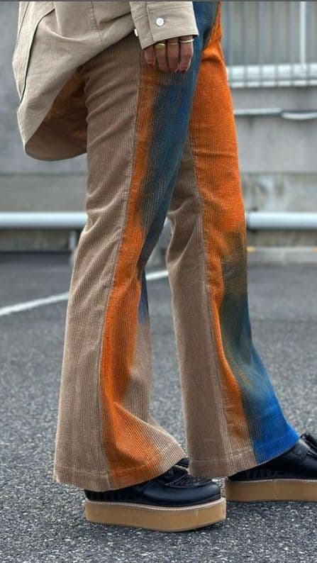 新品タグ　ベルパー　belper コーデュロイフレアパンツ