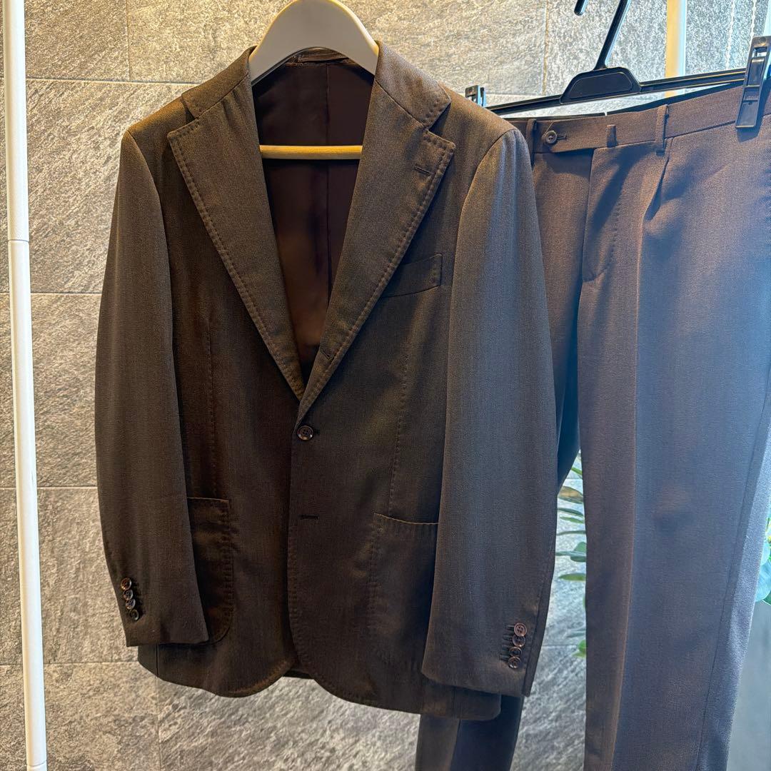 ナノユニバース別注　リングジャケット　シングルセットアップ　44 ブラウン春秋冬