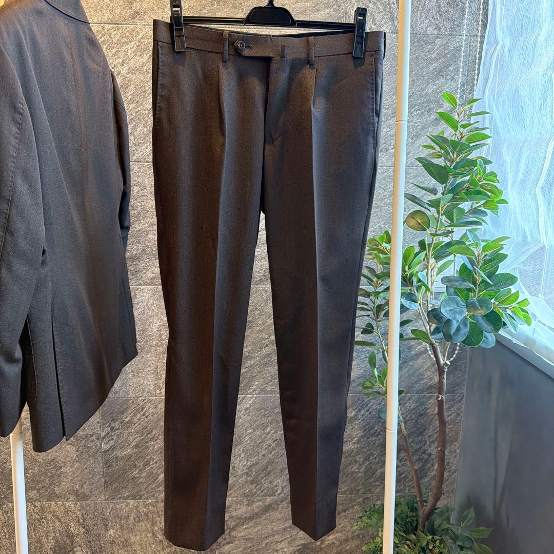 ナノユニバース別注　リングジャケット　シングルセットアップ　44 ブラウン春秋冬