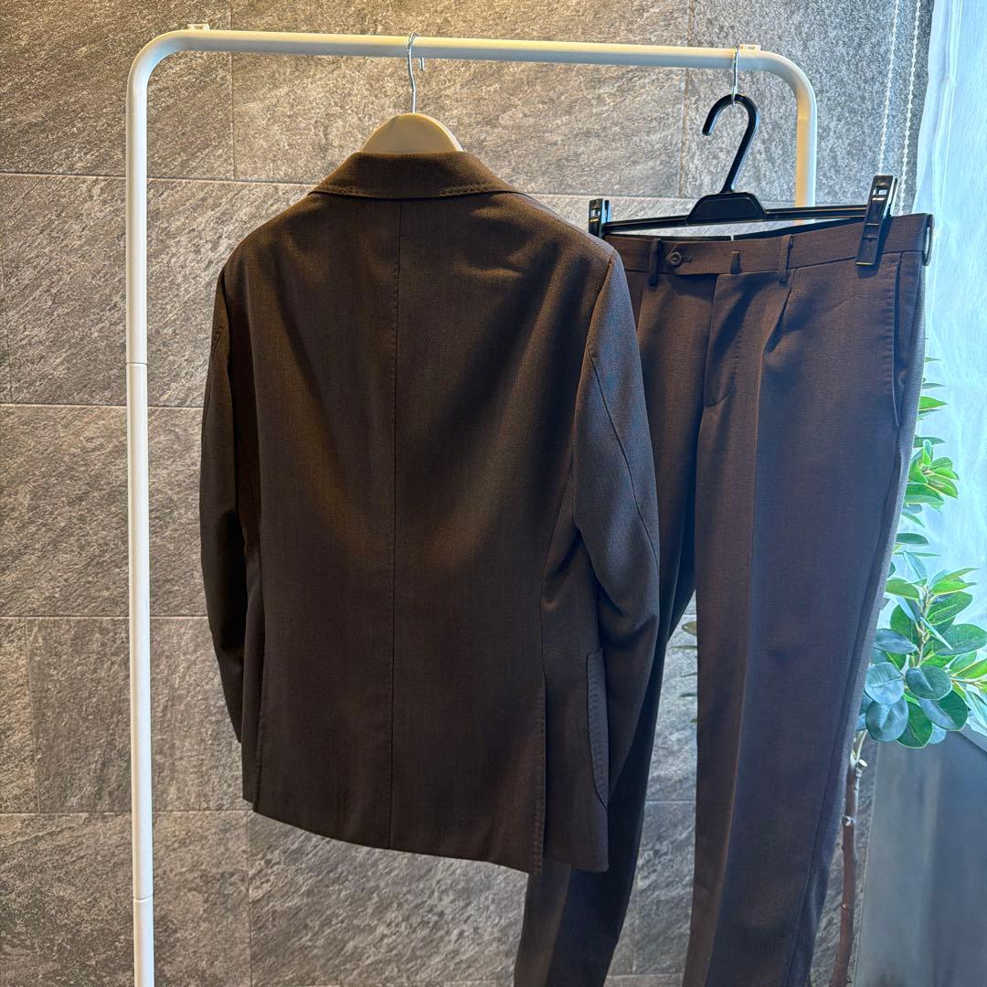 ナノユニバース別注　リングジャケット　シングルセットアップ　44 ブラウン春秋冬