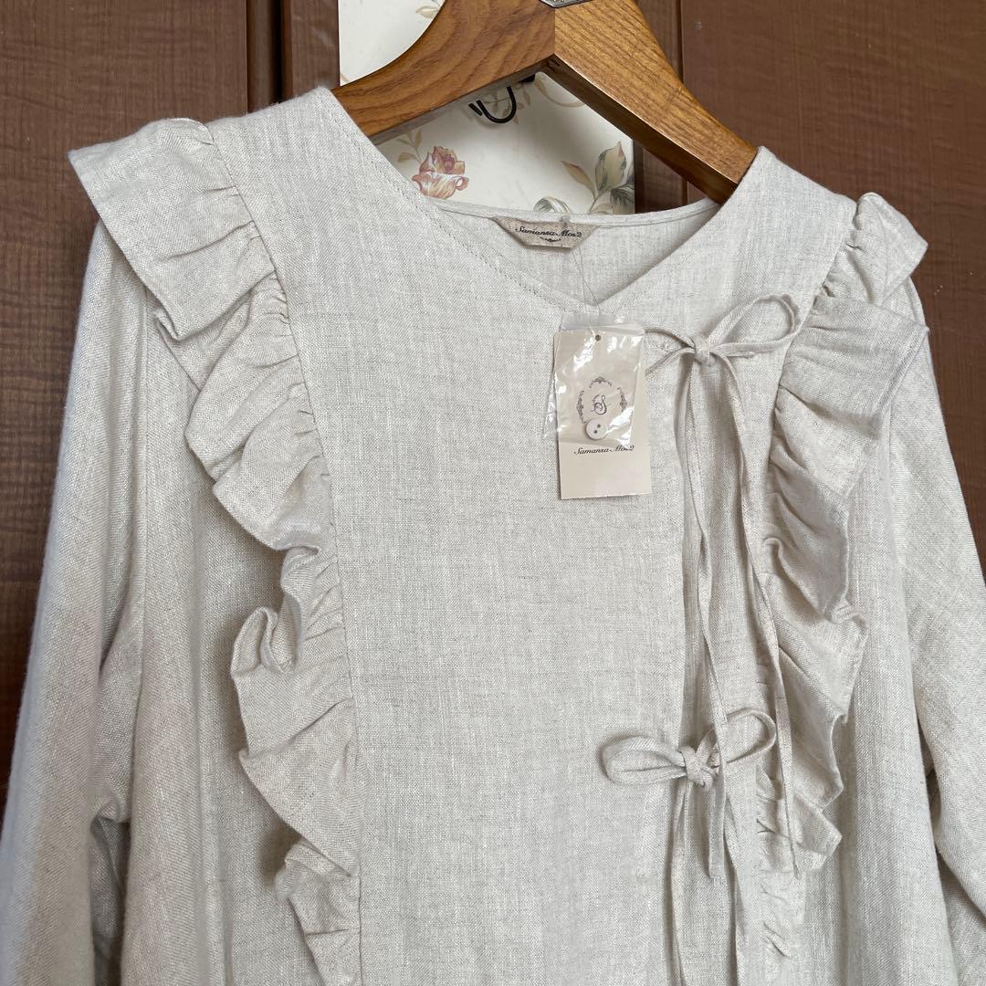 たなか新品サマンサモスモス立川限定アシンメトリーワンピース