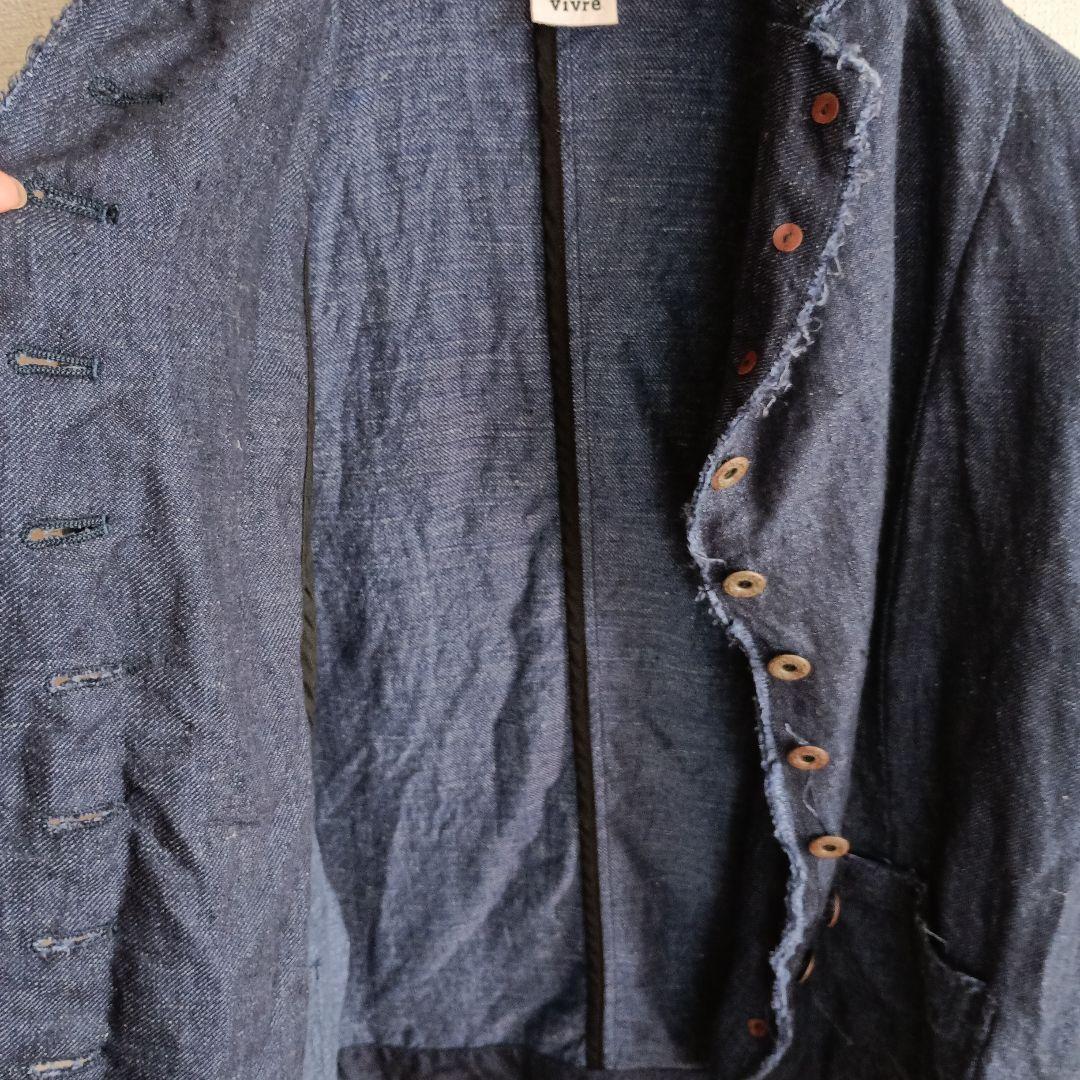 Joie de Vivre リネン11ozデニムジャケット