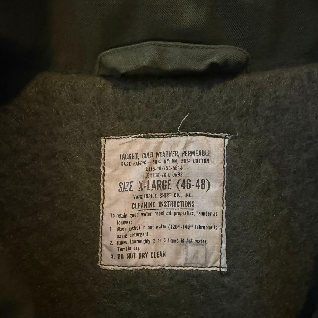 ジャケット・アウター 70s XL A-2 Deck Jacket USN NAVY ARMY