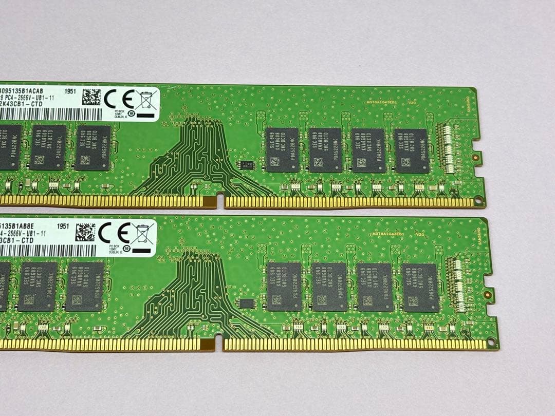 SAMSUNG DDR4 2666 16GBx2枚(合計32GB)