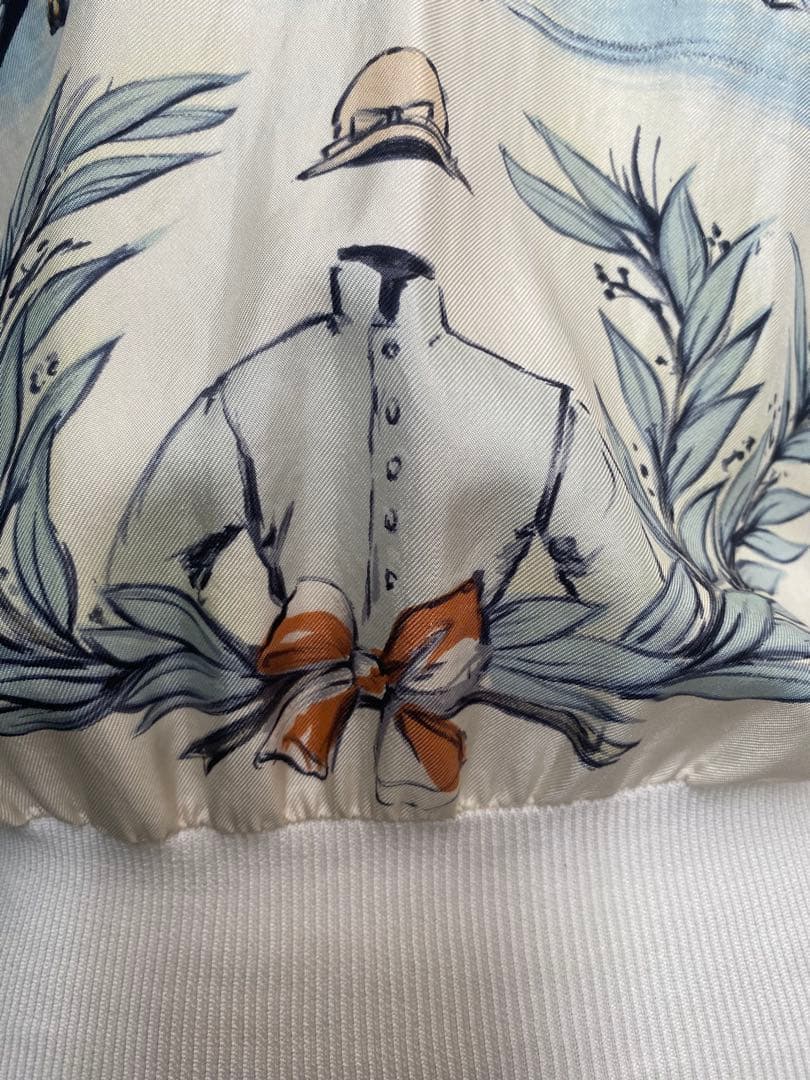 美品 エルメスHERMÈS シャンティイ CHANTILLY競馬場 シルクシャツ