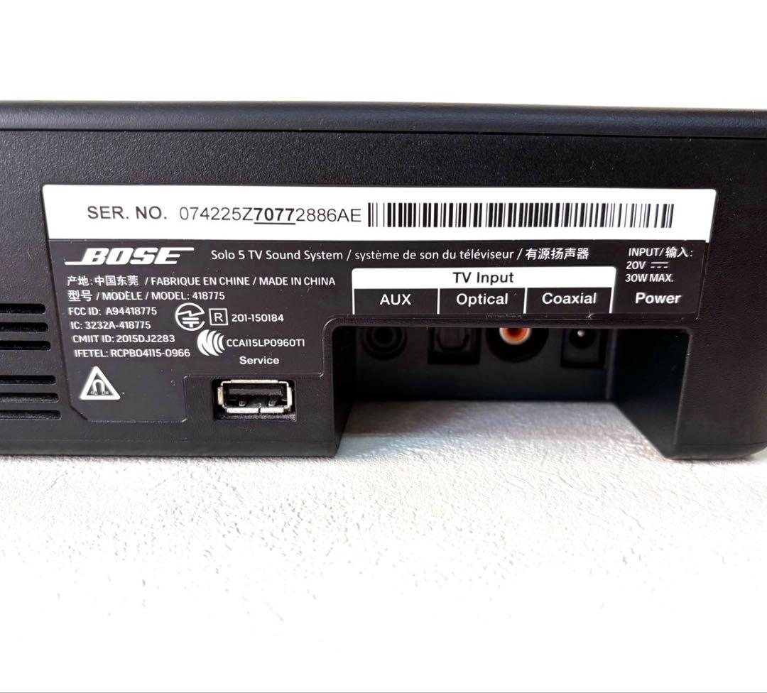 Bose Solo 5 TV Sound System ブラック　418775