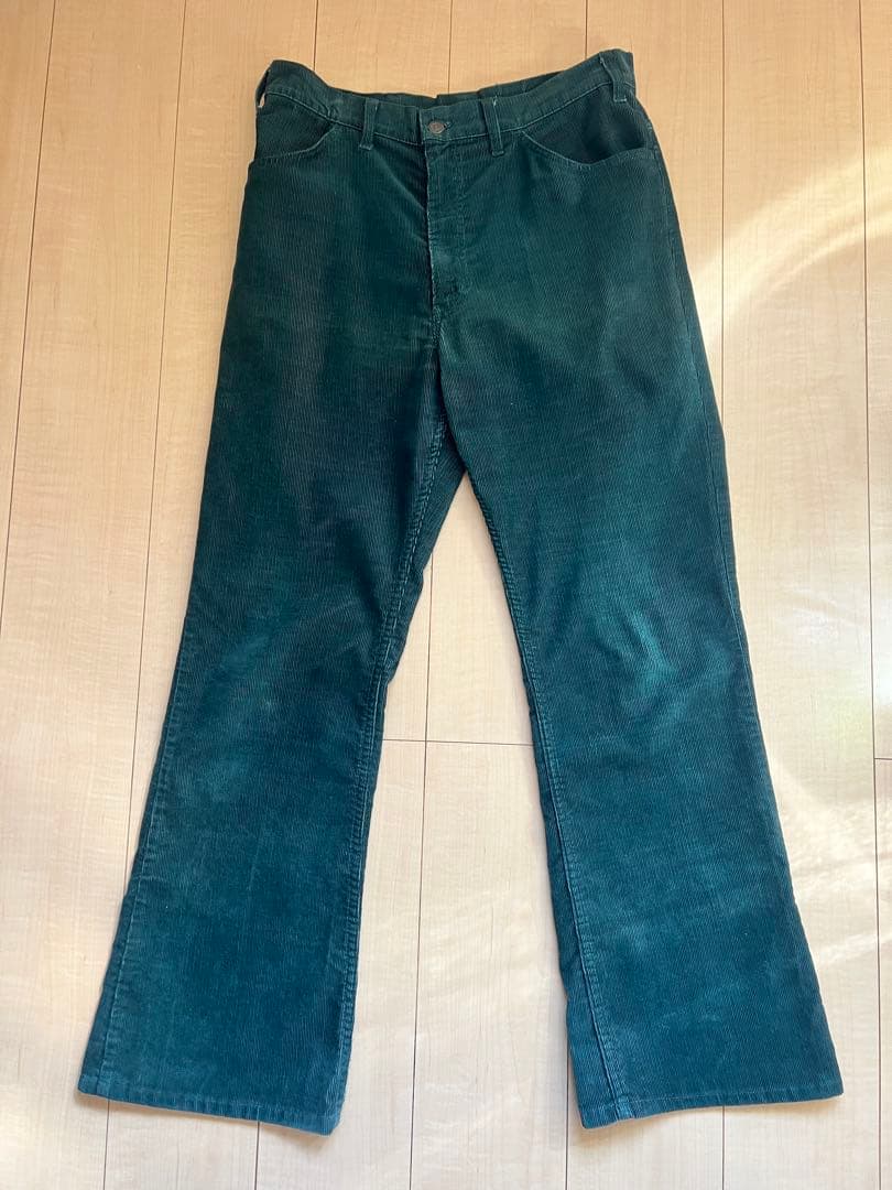 vintageリーバイスlevis646w36usaコーデュロイ70s フレア