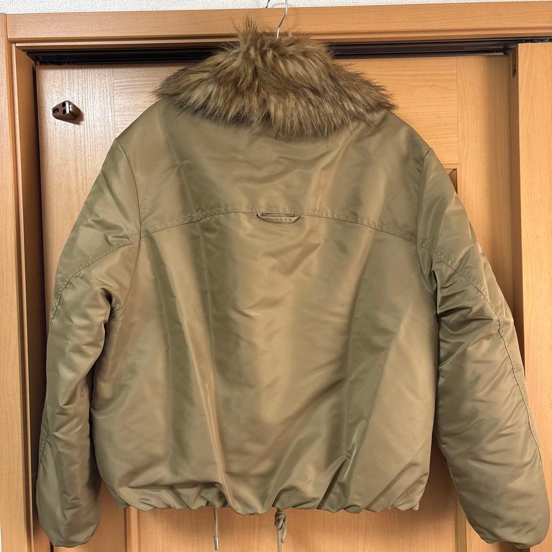【新品未使用】ZARA ザラ　フェイクファー襟ボンバージャケット　S
