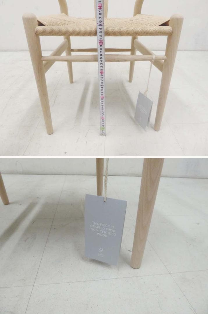 新品 正規品■カールハンセン＆サン■CH24 Yチェア ビーチ材ソープ-3