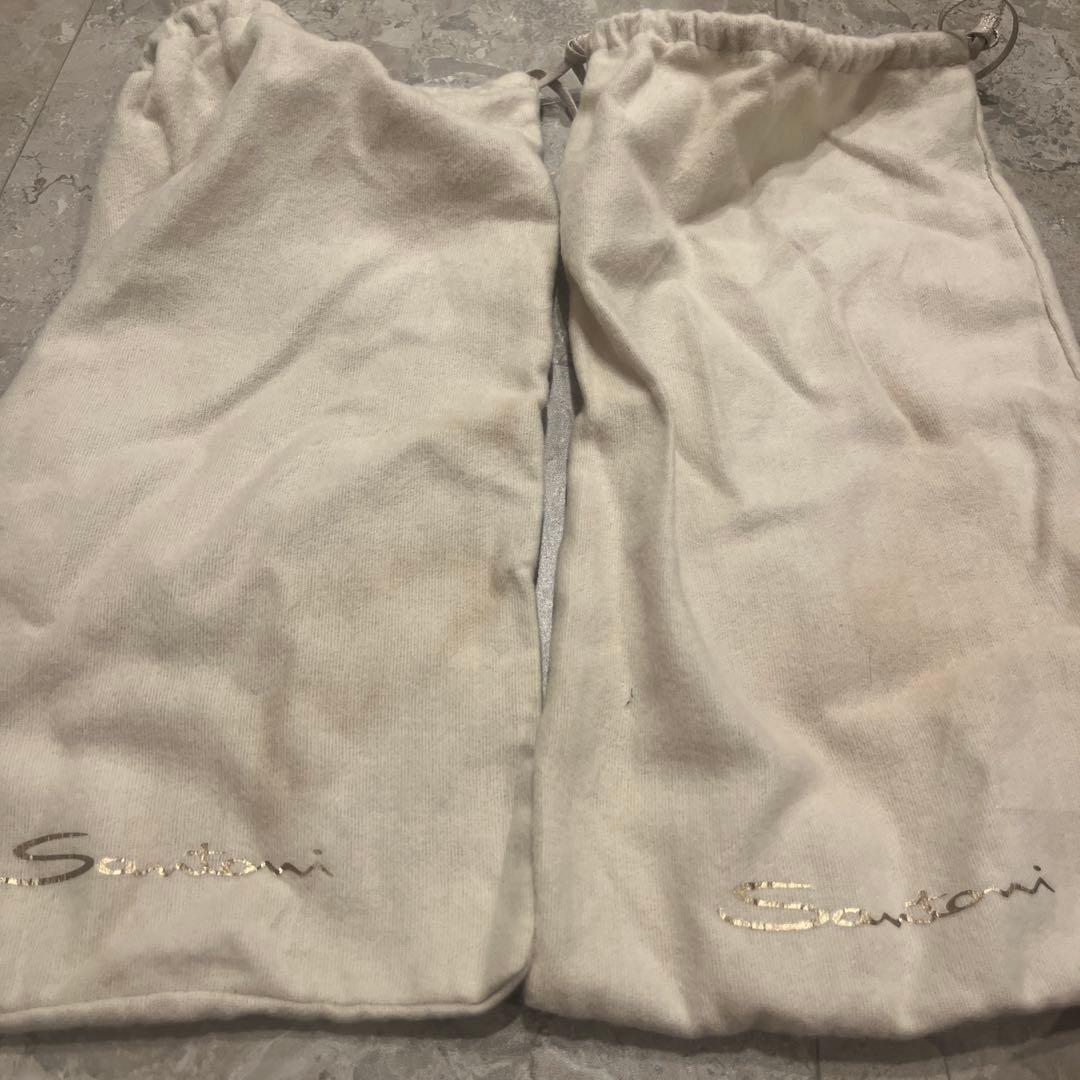 【新品未使用】Santoni ダークブラウン ビジネスシューズ　サイズ8