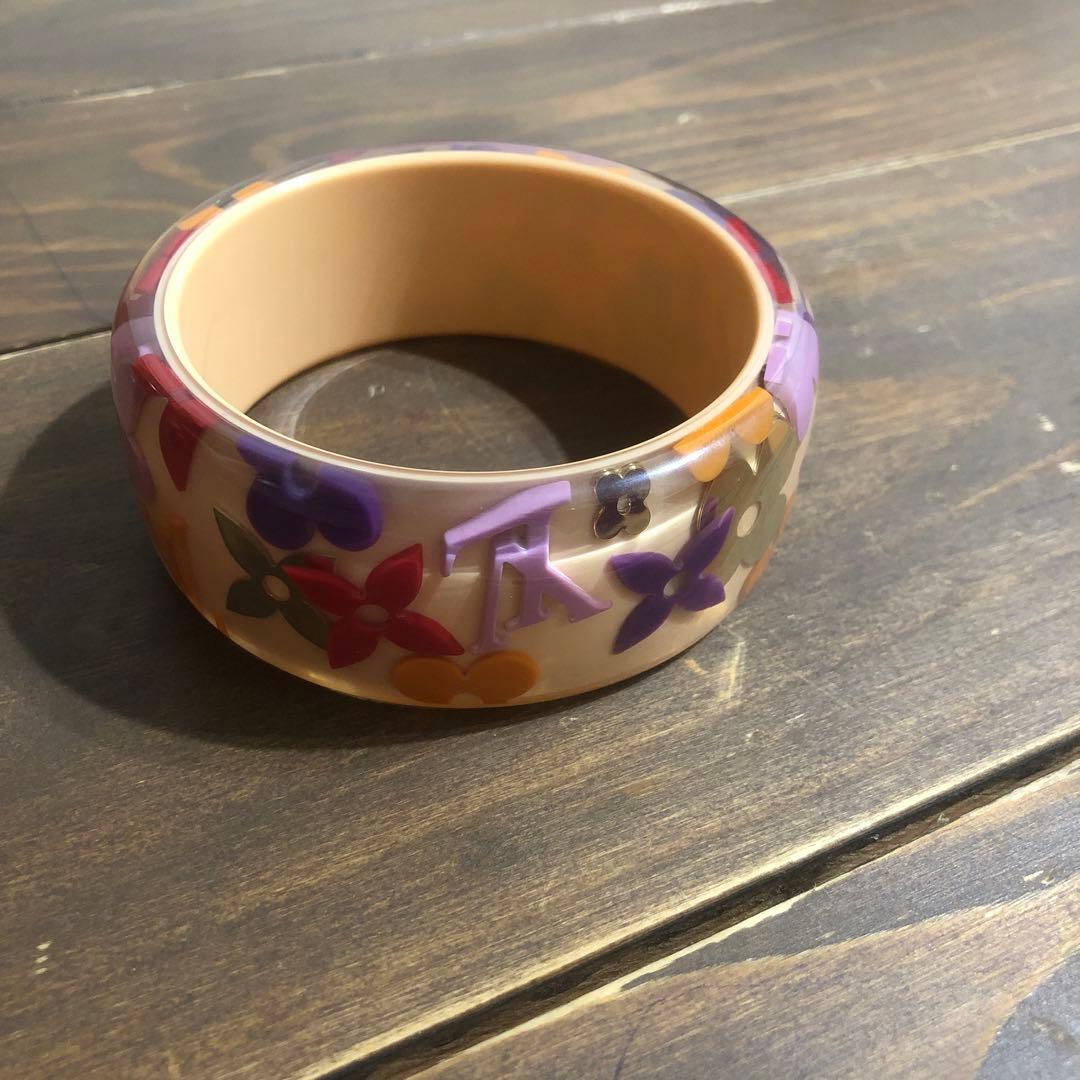 LOUIS VUITTON クリア カラフル モノグラム バングル