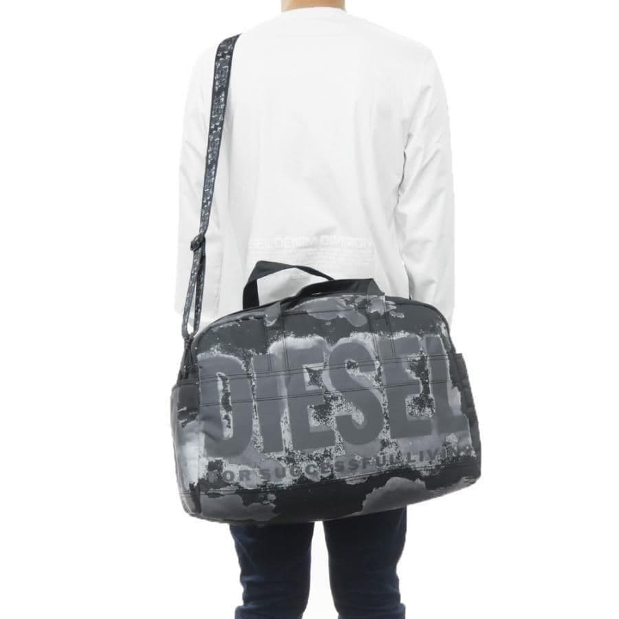 DIESEL ディーゼル ボストンバッグ ブラック グレー
