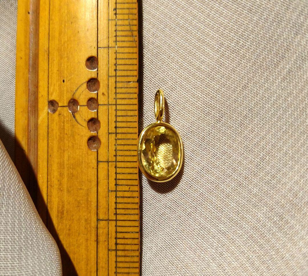 K18 Hariqua ハリックァ シトリン チャーム