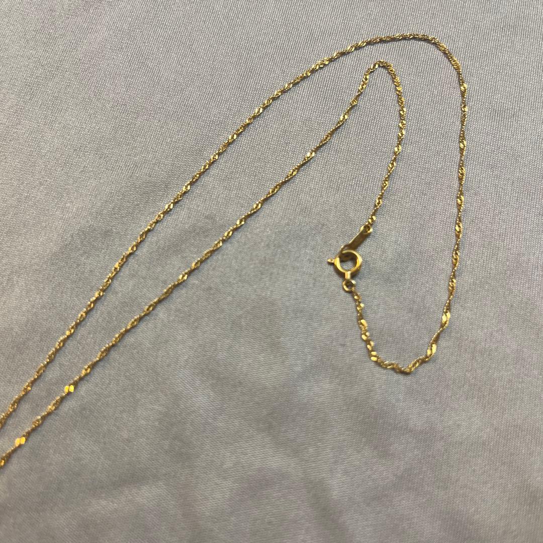 ゴールド ハート型 イニシャル　ネックレス　【A】AHKAH　アーカー　k18