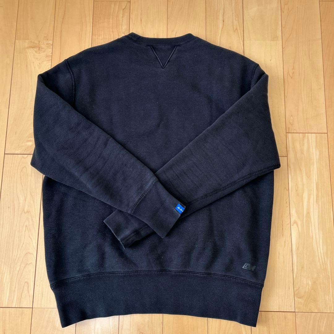 LOOPWHEELER LW01 丸胴吊り編みクルースウェット ブラック