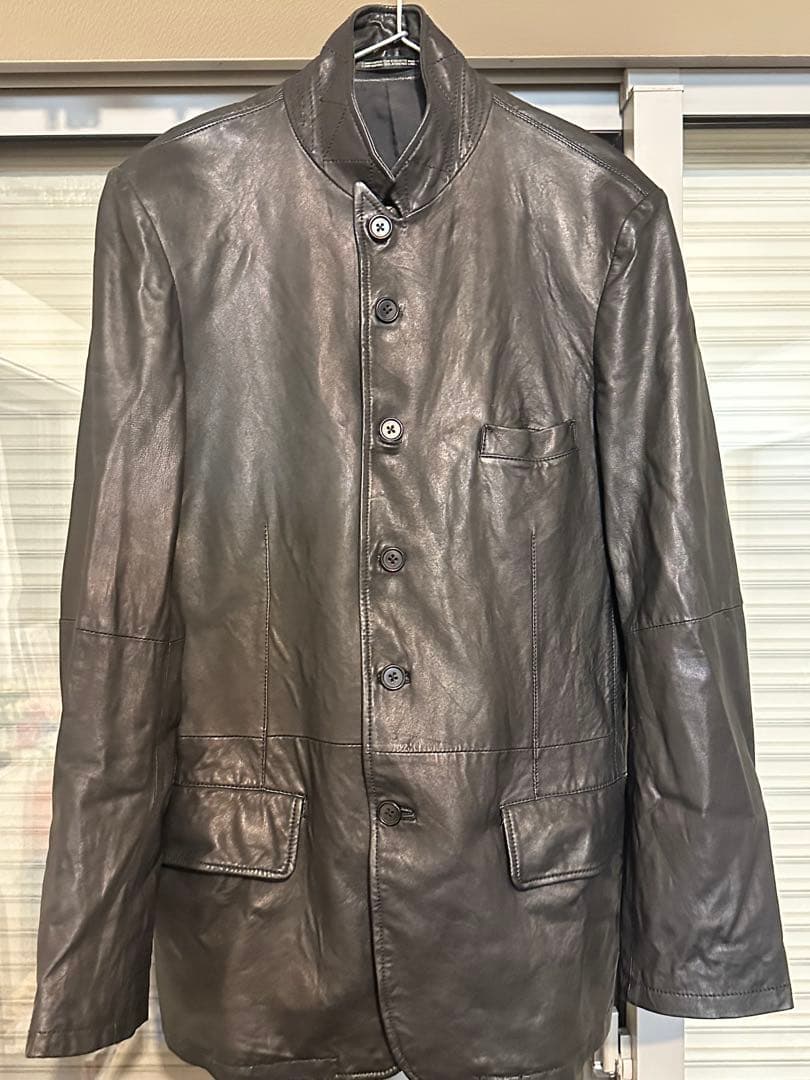 小*ジ様 Yohji Yamamoto pour homme レザー 6釦ジャケ