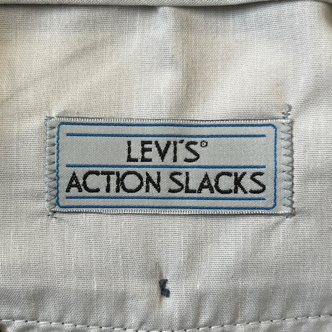 リーバイス アクション スラックス ボトム W32 90s 古着 紺 17790