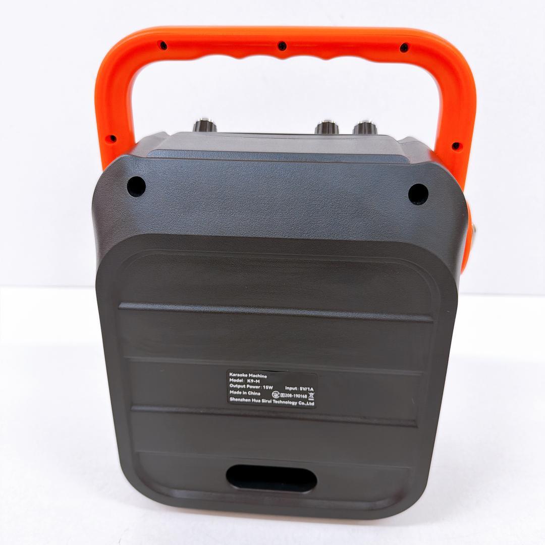 【美品】K9-M ワイヤレスカラオケセット マイク2本付き ポータブルスピーカー