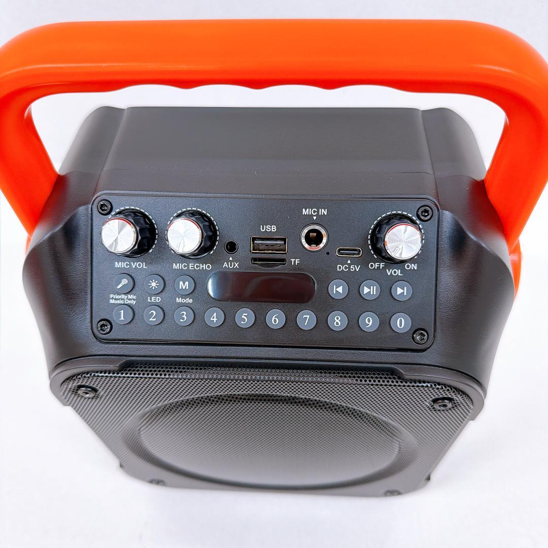 【美品】K9-M ワイヤレスカラオケセット マイク2本付き ポータブルスピーカー