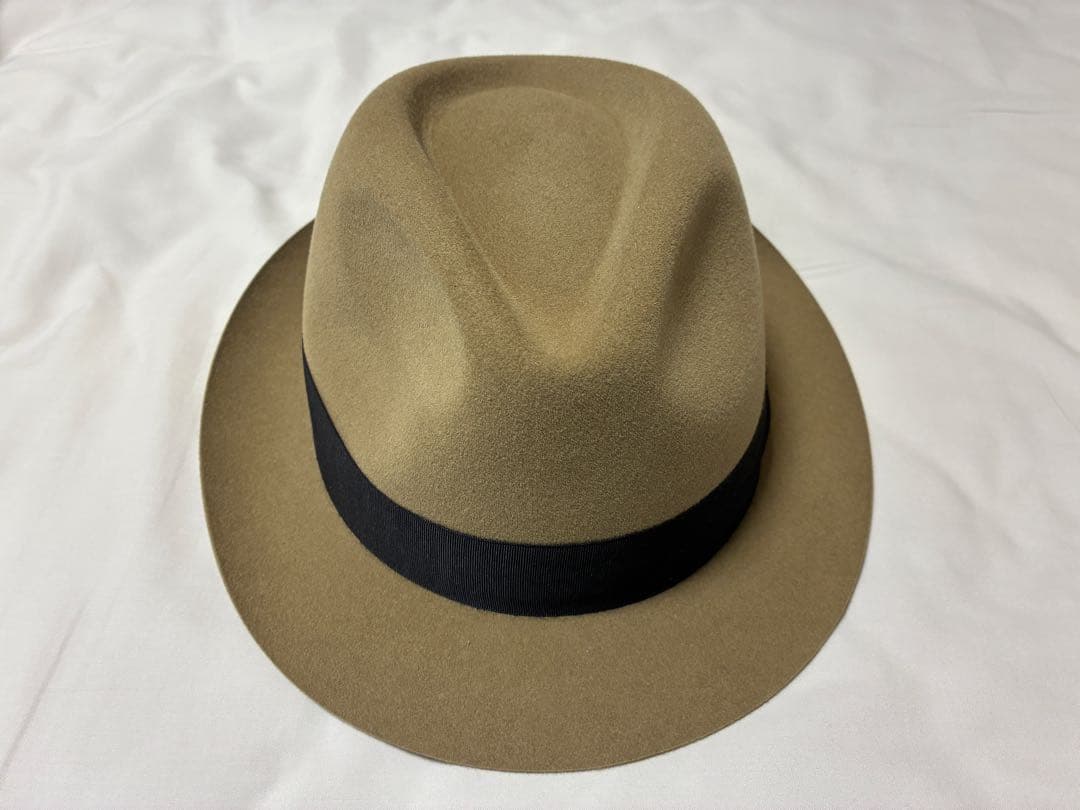 KNOX ベージュ ウール フェルトハット