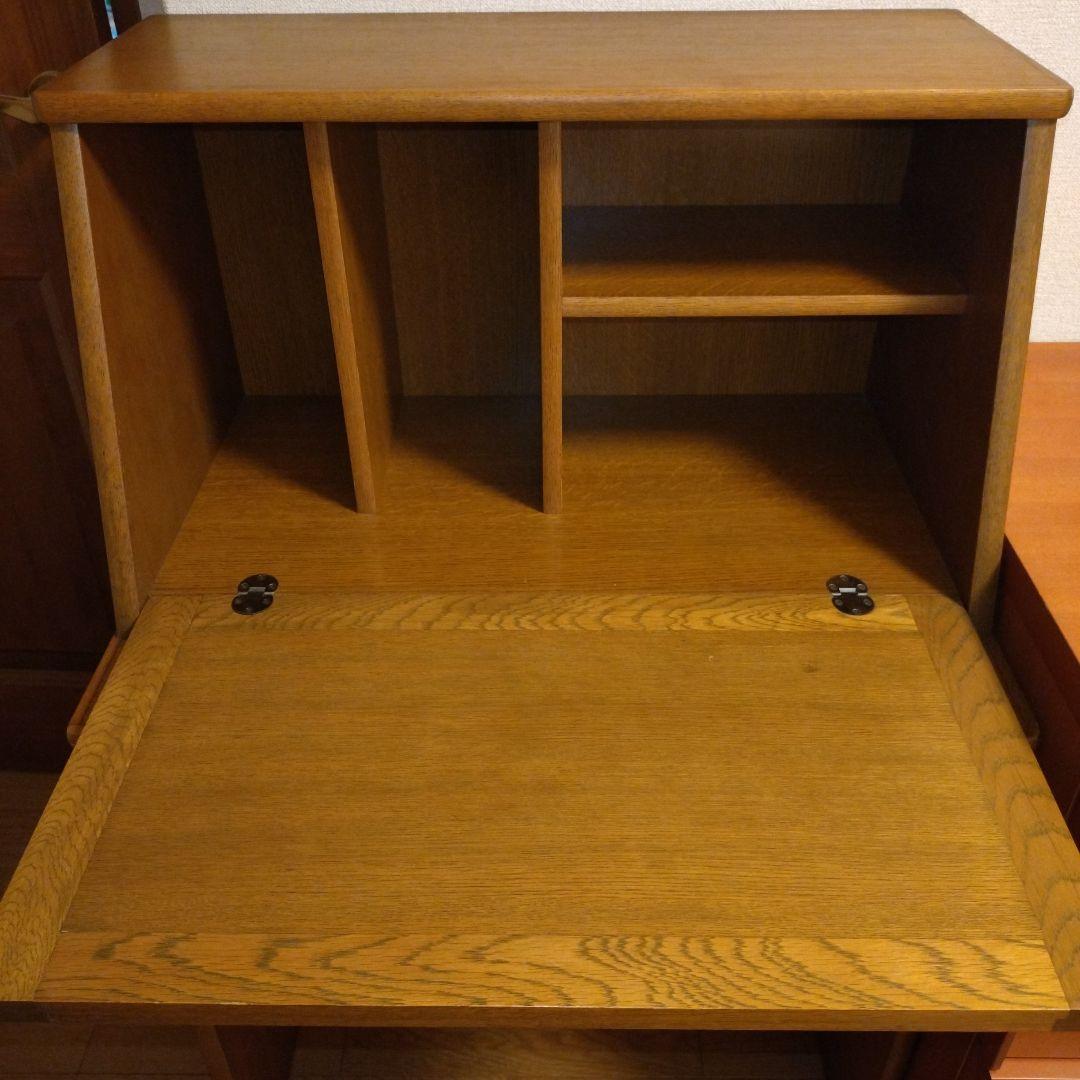 浜本工芸 木製 ライティングビューロー ライティングデスク 引出付き 学習机 机