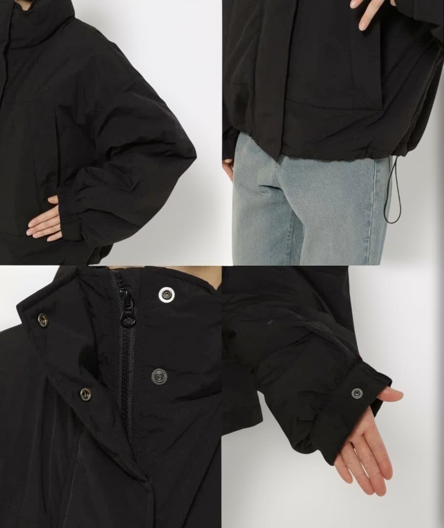 LOWRYS FARM ローリーズファーム モンスターショートコート　ブラック