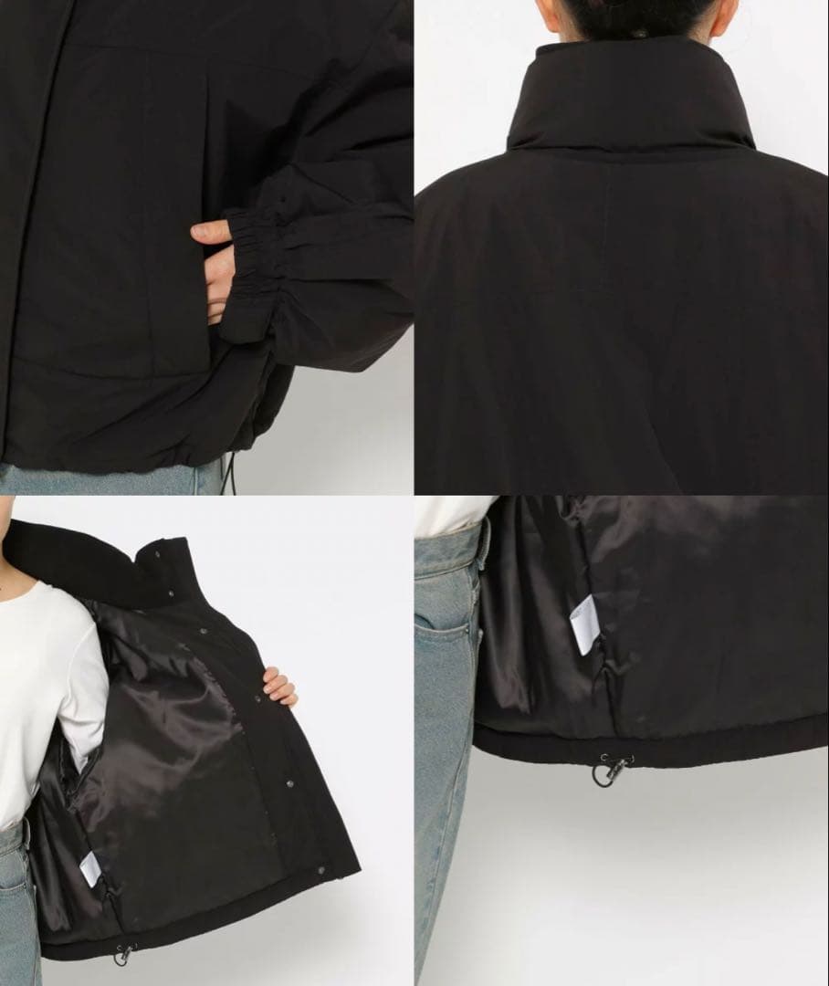 LOWRYS FARM ローリーズファーム モンスターショートコート　ブラック