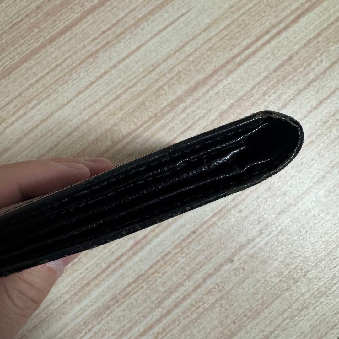 CHANEL ブラック レザー 長財布 ココマーク ジャンク