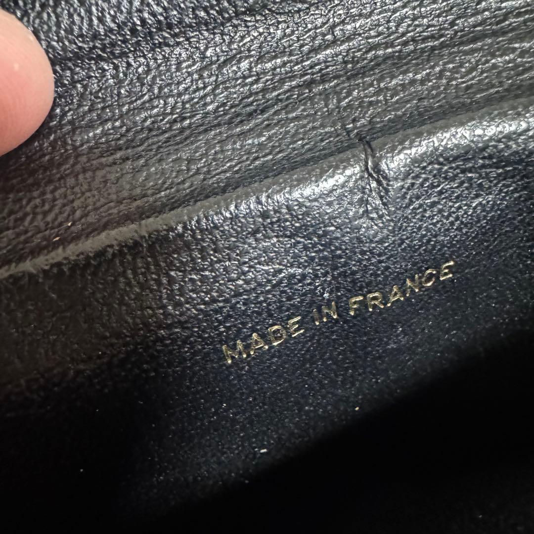 CHANEL ブラック レザー 長財布 ココマーク ジャンク
