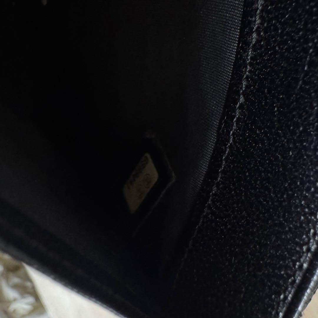 CHANEL ブラック レザー 長財布 ココマーク ジャンク