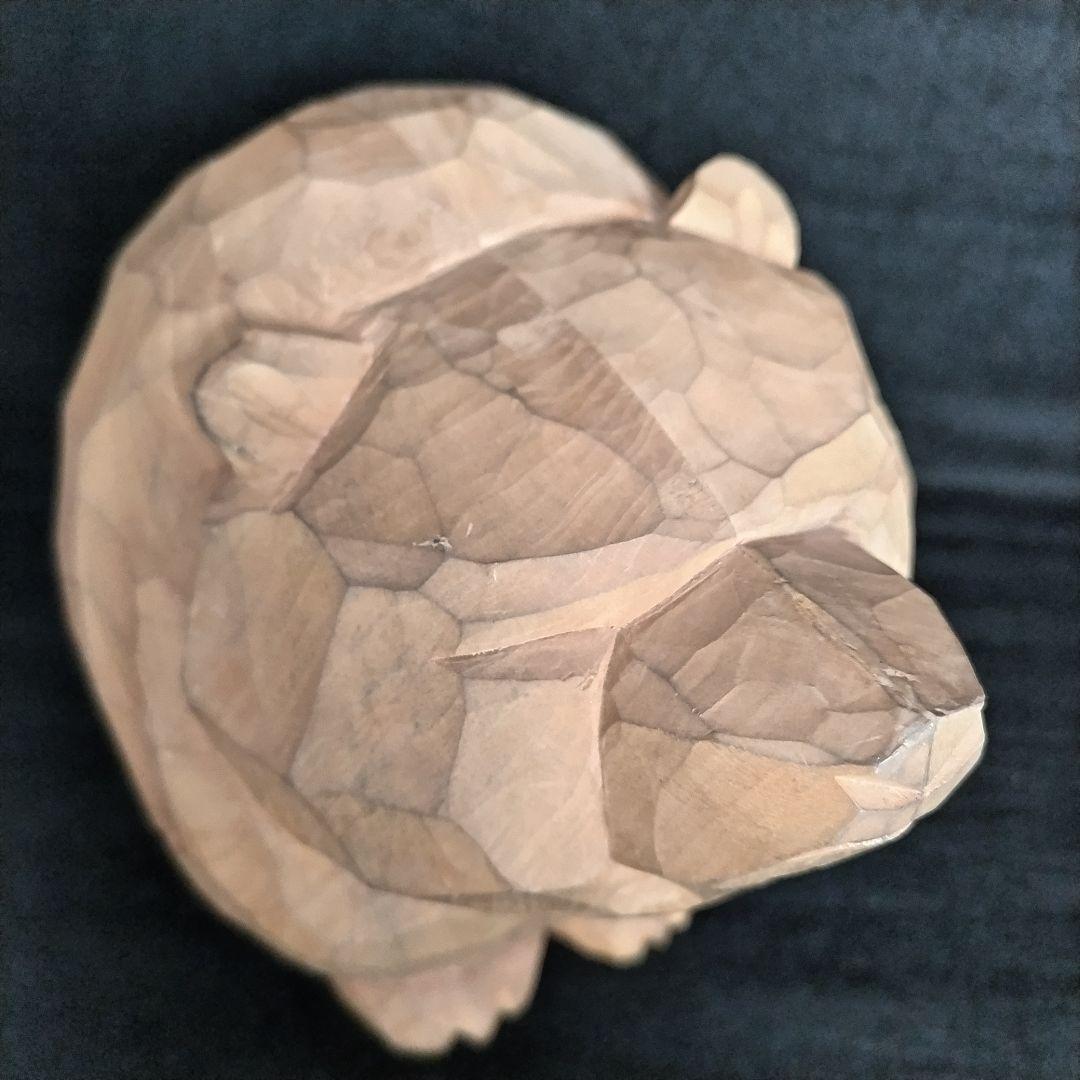 八雲 柴崎重行 彫刻熊 サイン 志 1990 木彫り 熊 鑑定書無し