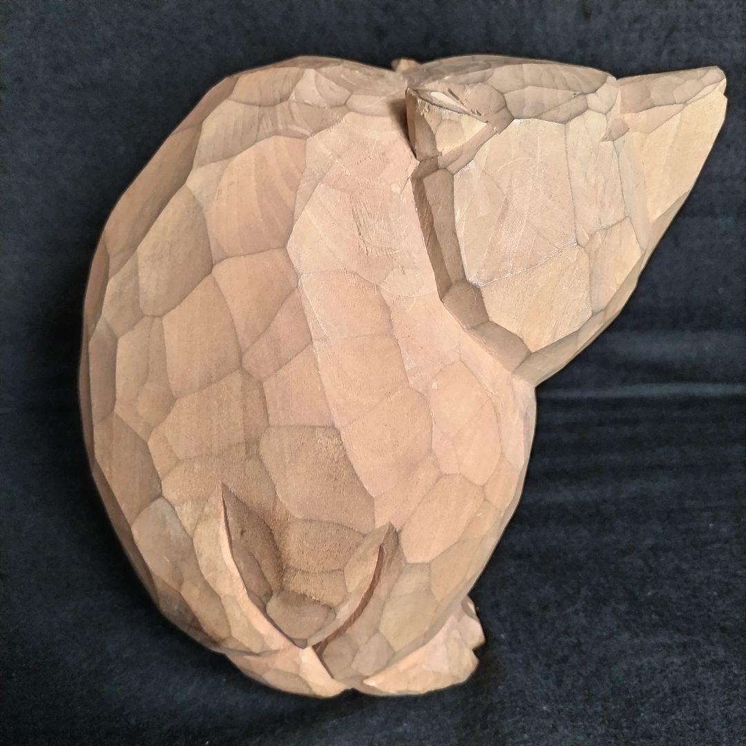 八雲 柴崎重行 彫刻熊 サイン 志 1990 木彫り 熊 鑑定書無し