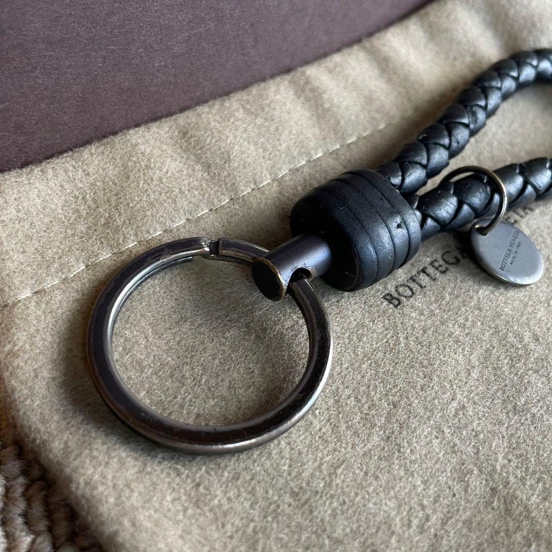 正規品⭐️極美品⭐️BOTTEGA VENETA 男女兼用　キーリング　ブラック