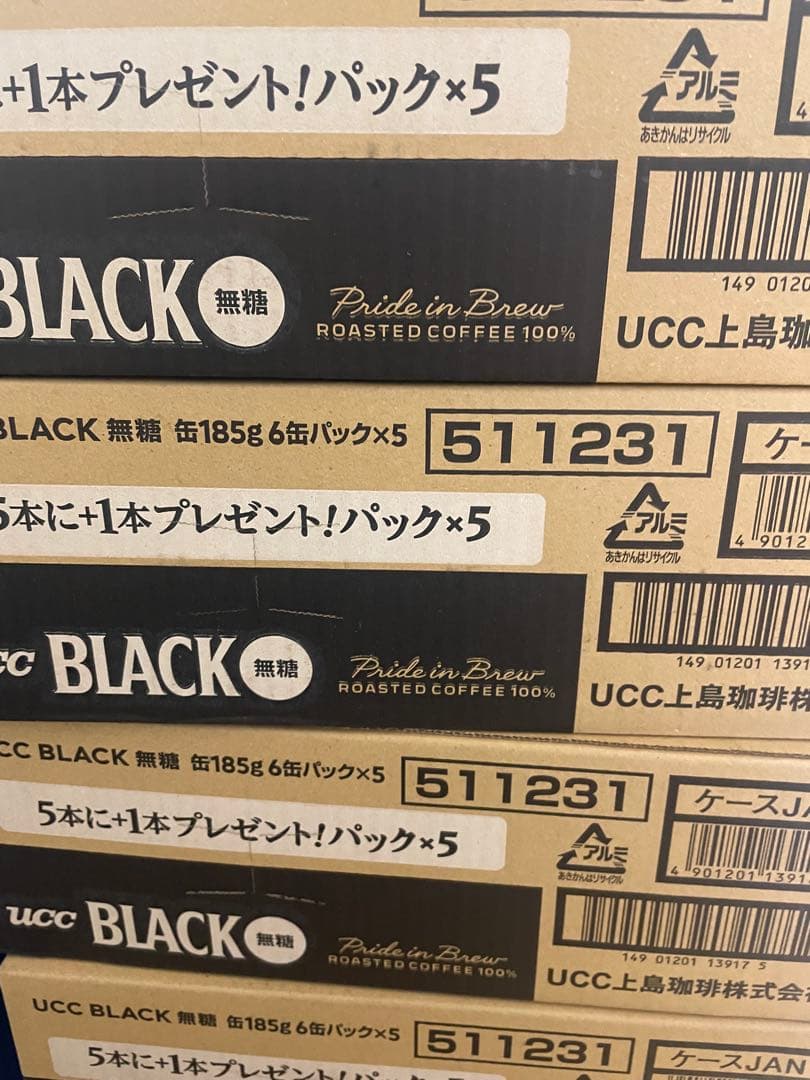 人気商品UCC ブラック無糖缶コーヒー4ケース120本 送料込み1個79.9円