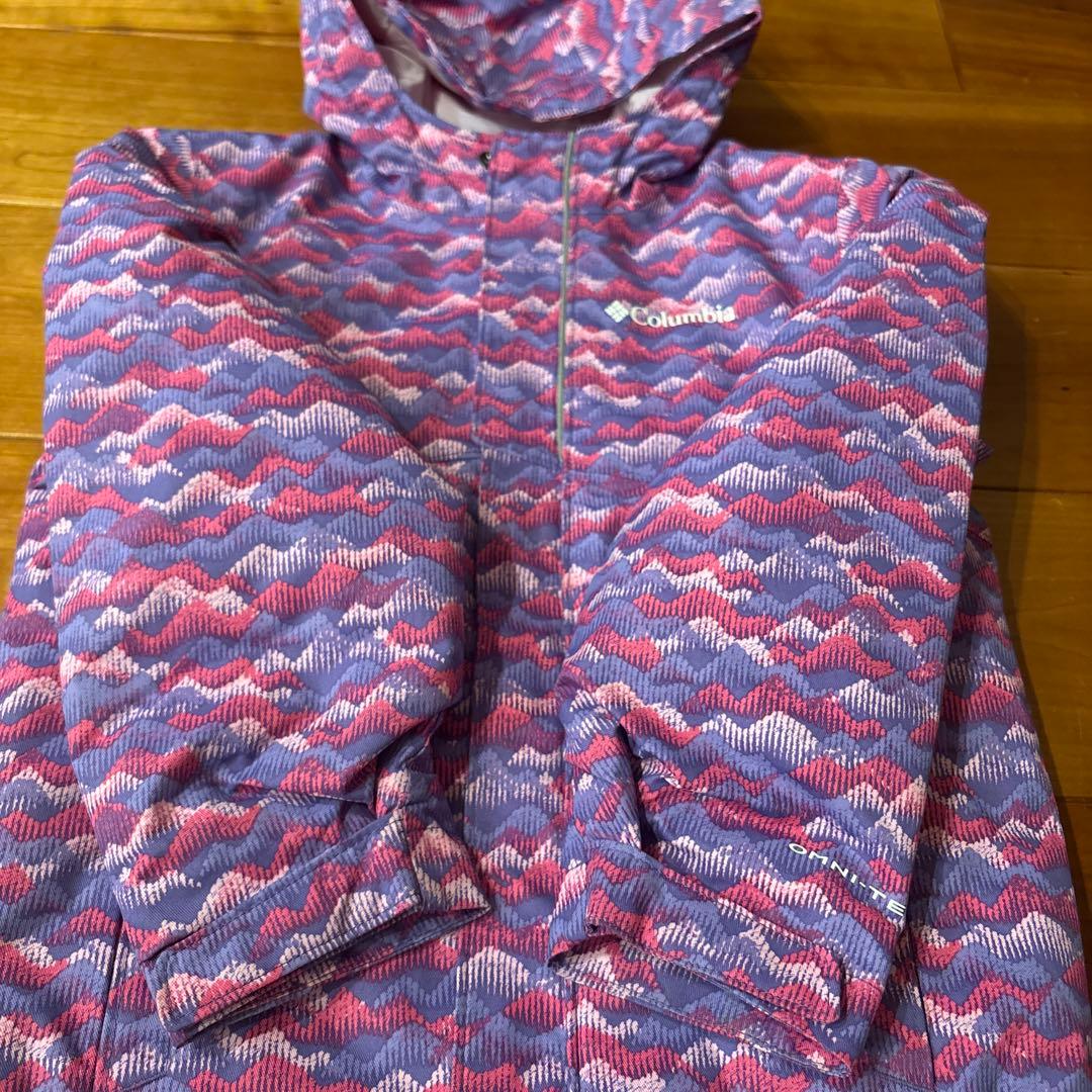 Columbia 子ども用スキーウェア ピンク系　ガバセット　X S