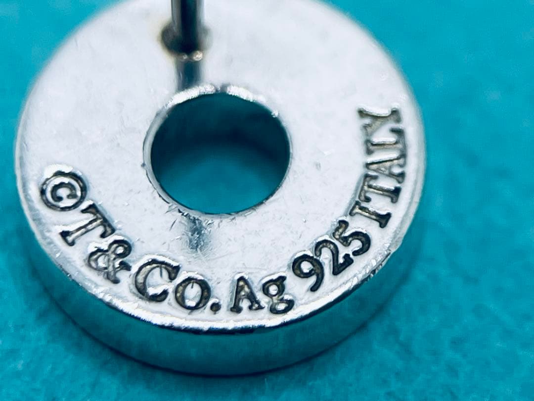 h818 美品　ティファニー　1837 オープン　サークル　ピアス　片耳　925