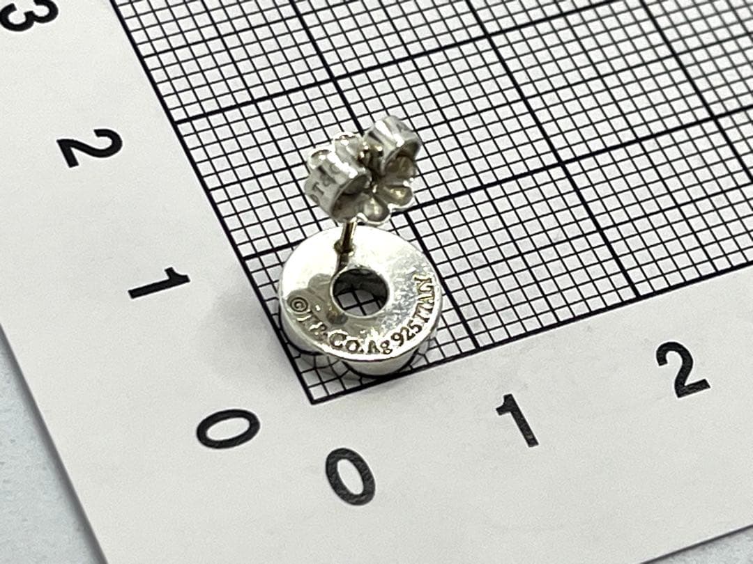h818 美品　ティファニー　1837 オープン　サークル　ピアス　片耳　925