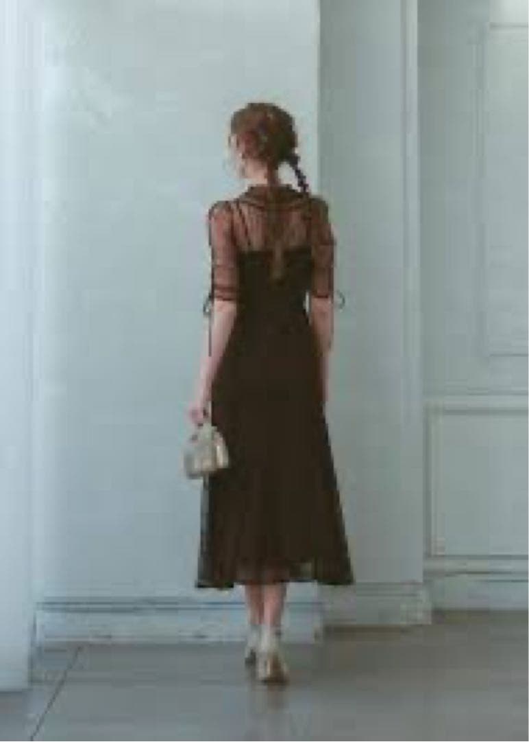 パーティードレス　シースルー　結婚式　新品タグ付き