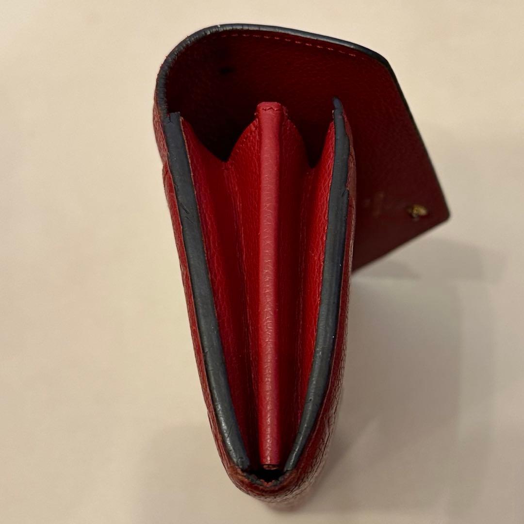 き*こ様 ルイヴィトン財布　モノグラムアンプラント　ポルトフォイユサラ　赤