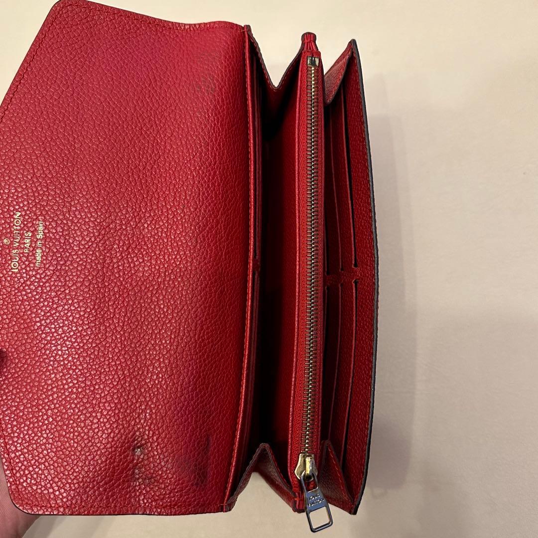 き*こ様 ルイヴィトン財布　モノグラムアンプラント　ポルトフォイユサラ　赤
