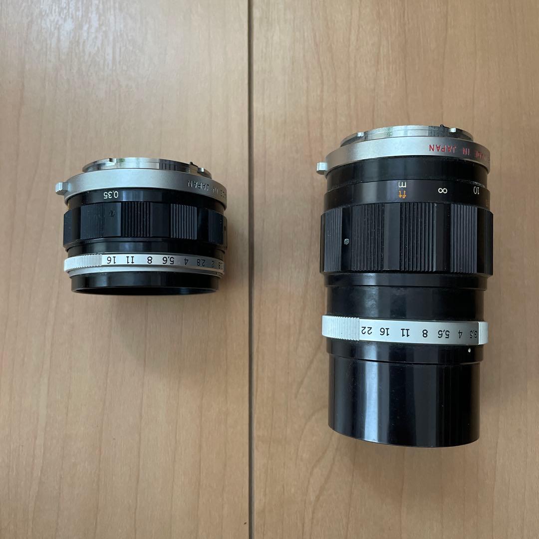 オリンパスPEN花文字と2レンズ