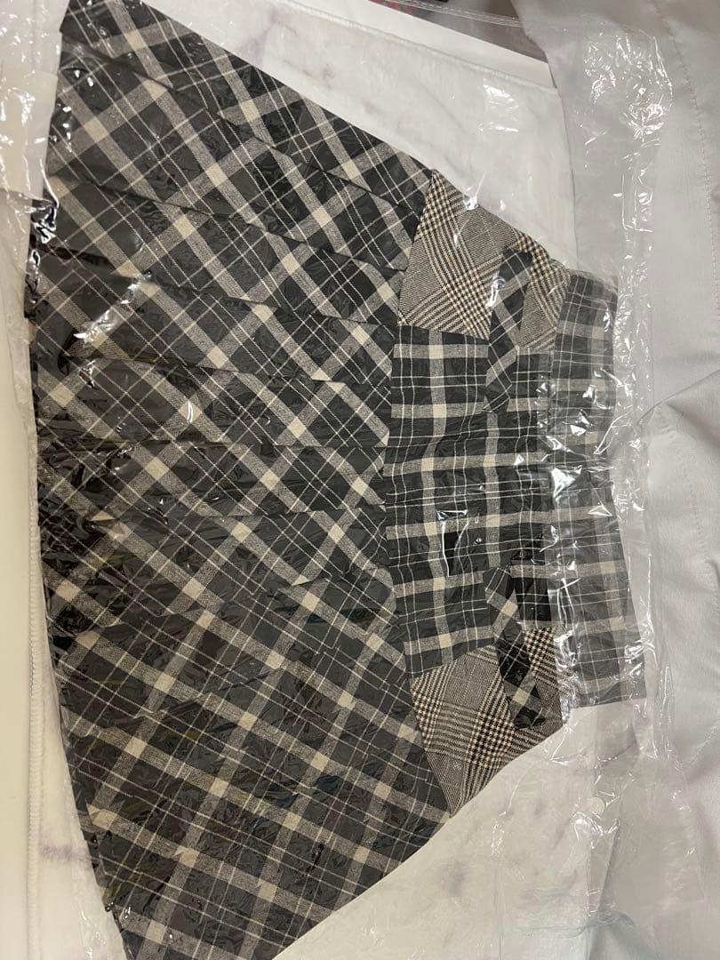 スカート ANDMARY Coco check pleats skirt S